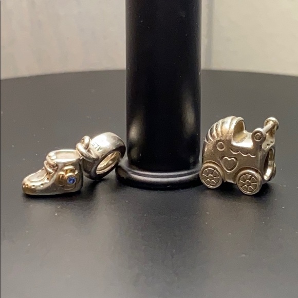 Pandora Jewelry - Pandora baby carriage & shoe charms